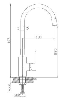 Смеситель для кухни Haiba HB73505-8 белый